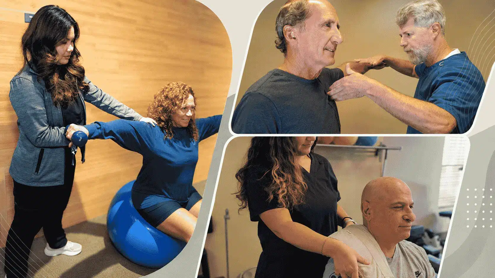 Physical therapy for shoulder pain and natural recovery